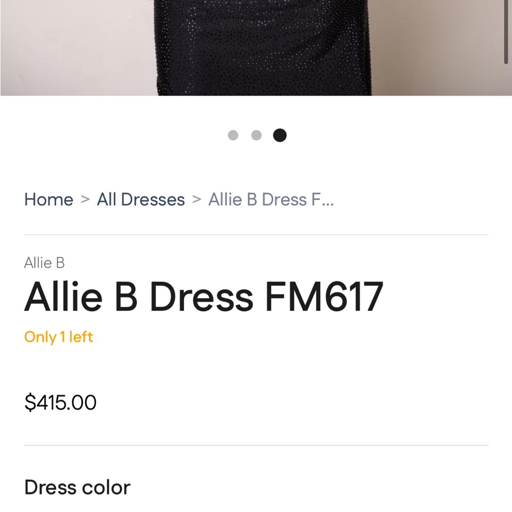 Alli B Blue Prom Dress